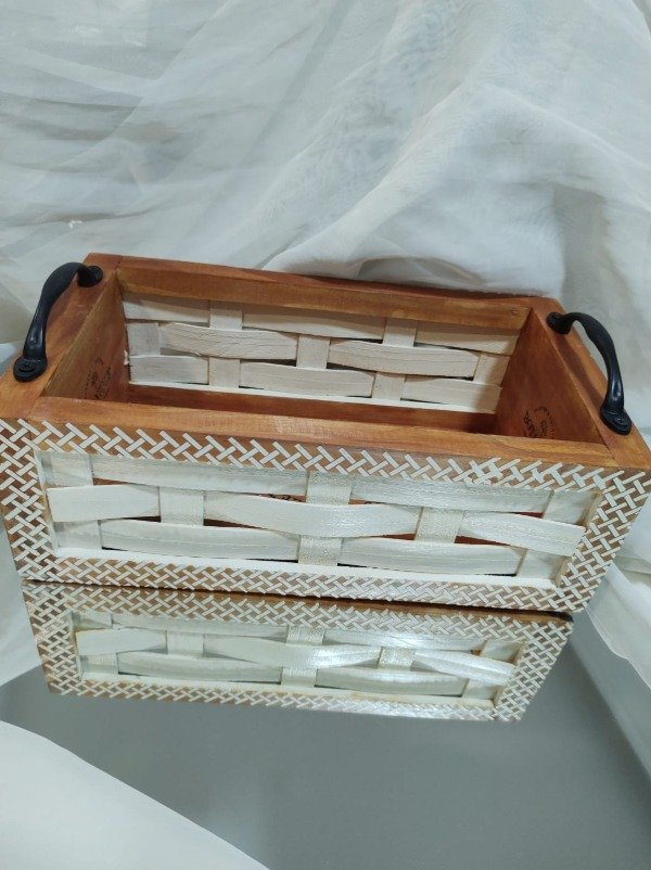 Producto - Caja organizadora con manija bronce