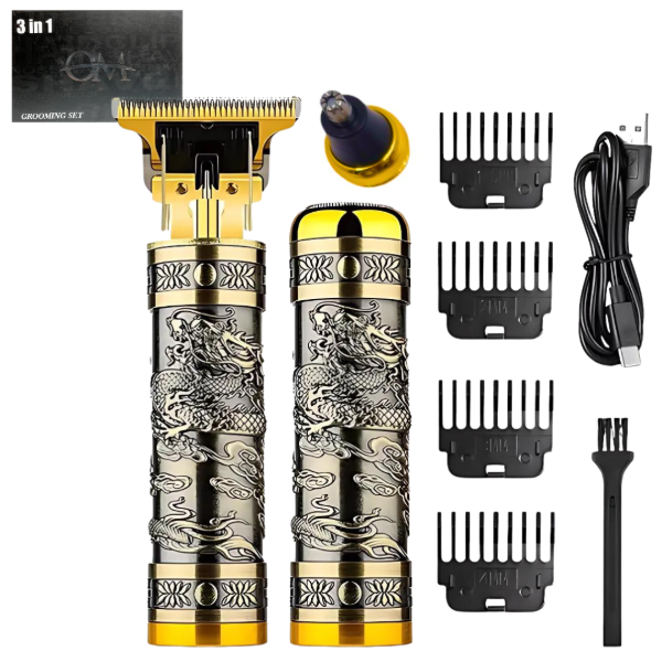 Producto - Set 3 en 1 Patillera y Afeitadora Dragón T9