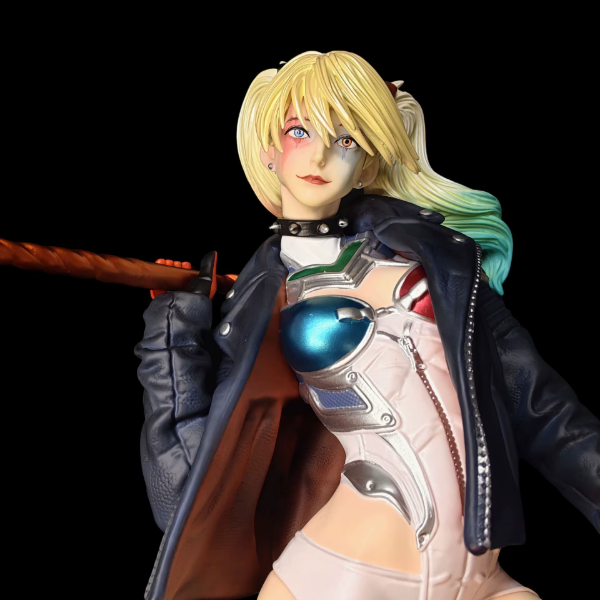 Producto - Diorama Asuka Cosplay Harley Queen - Evangelion x DC Comic (33cm)