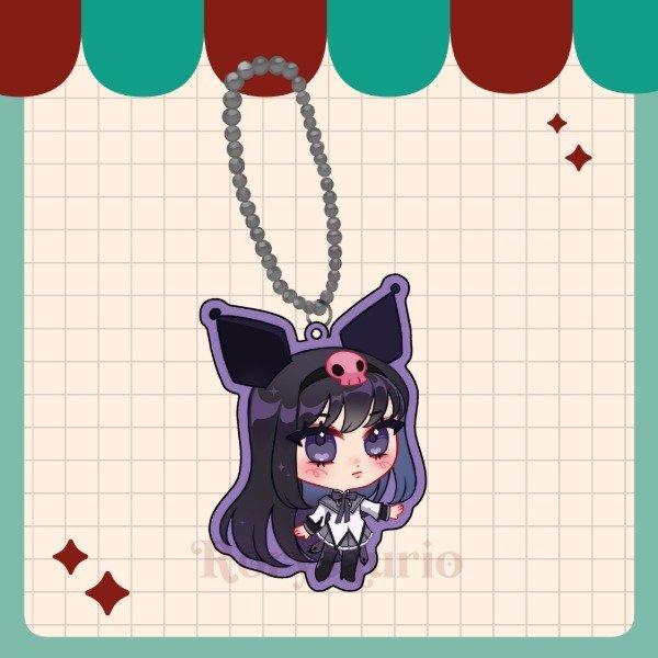 Producto - Mini llavero - Homura x Kuromi