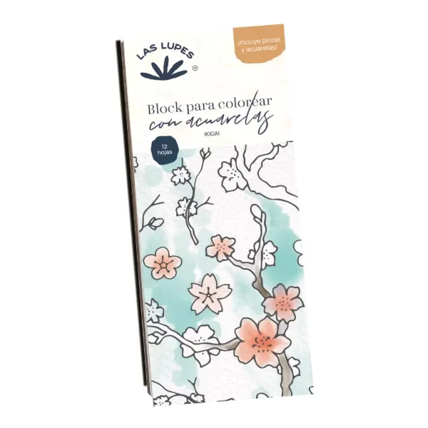 Producto - LIBRETA PARA COLOREAR CON ACUARELAS - Ikigai