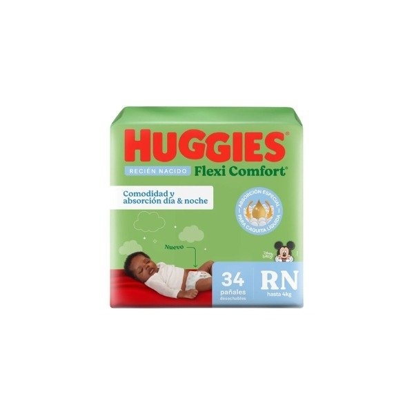 Producto - Pañales Huggies Flexi Comfort RN 34u.