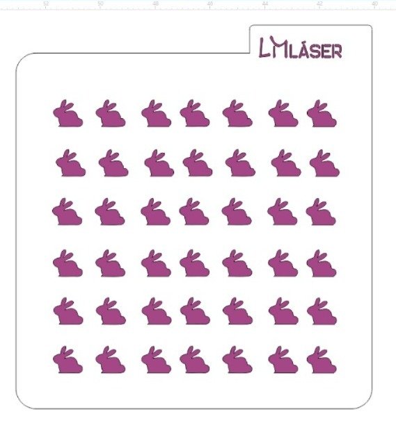 Producto - Stencil para Sprinkles de Pascua - Micro Diseños Repostería (Mylar)