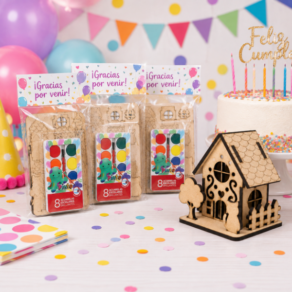 Producto - Souvenir Casita 3d Para Armar Y Pintar - 5