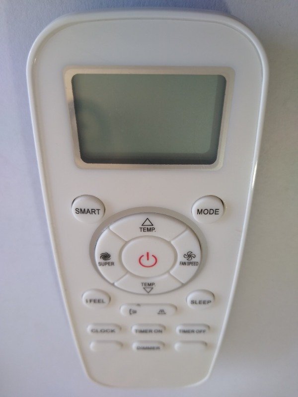 Producto - Control Remoto Aire acondicionado 833. REPLICA BGH HISENSE YORK