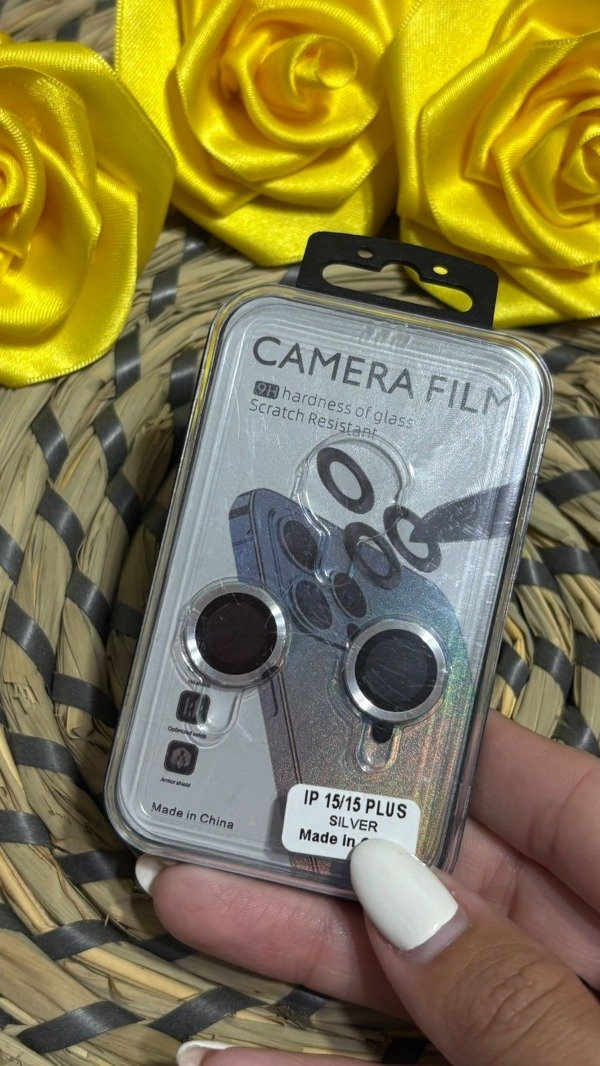 Producto - Protector cámara plateado metalizado - iPhone