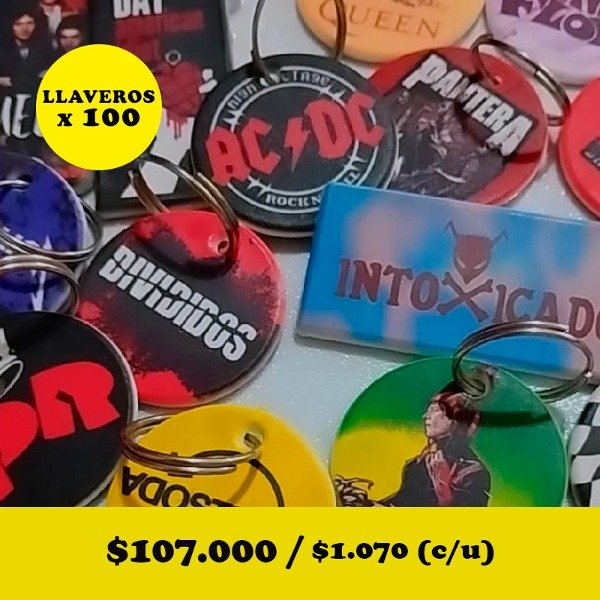 Producto - Llaveros x 100 unidades