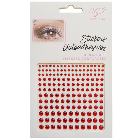 Producto - Strass autoadhesivos rojo