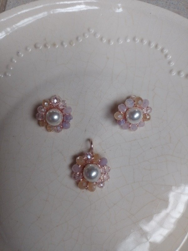 Producto - Aros flower +dije
