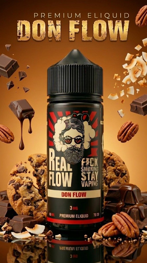 Producto - DON FLOW (CHOCOLATE-NUECES-COOKIES) 60ML 3MG