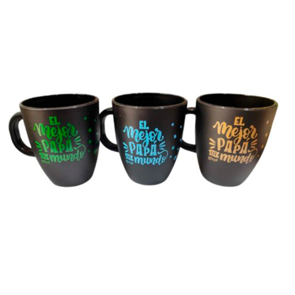 Producto - TAZA VIDRIO NEGRO PAPÁ