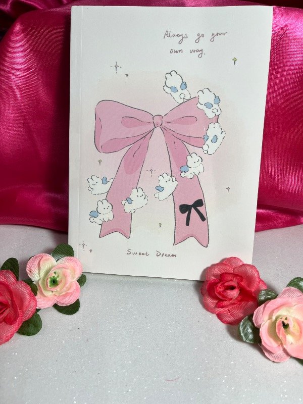 Producto - Cuaderno a5 moño y lazo