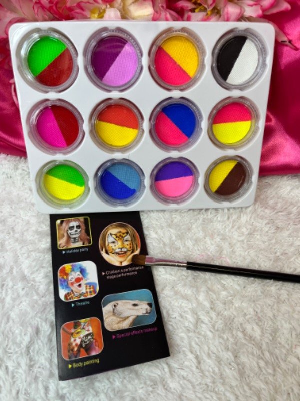 Producto - Set de pinturas en caja-Para la cara y cuerpo x24 colores