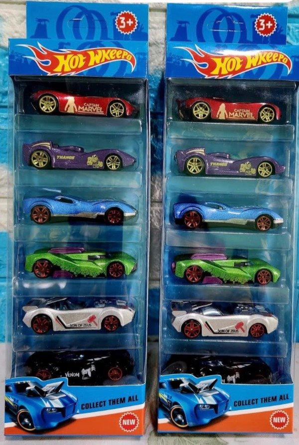 Producto - SET AUTOS HOT WHEELS X6 AVENGERS