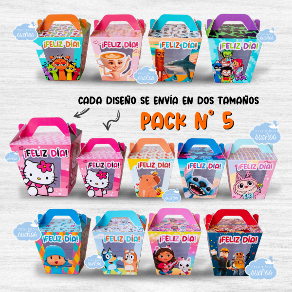 Producto - Cajitas Día del Niño/Niñez - Pack 5