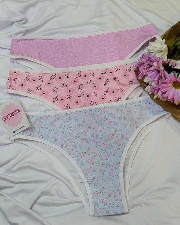 Producto - VEDETINAS DE ALGODÓN ESTAMPADAS - ROSAS, LILA, CELESTE