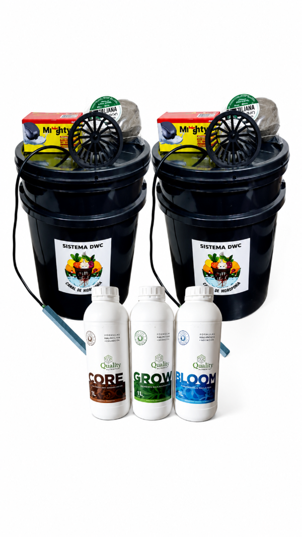 Producto - 2 Sistemas DWC de 20L + Combo Quality 1L