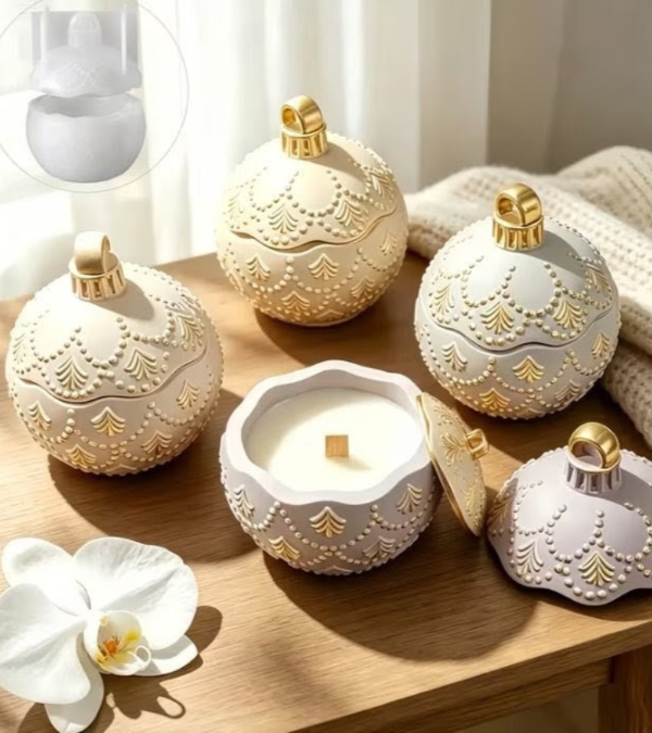 Producto - Molde Alhajero/Portavela Esfera de Navidad - 0