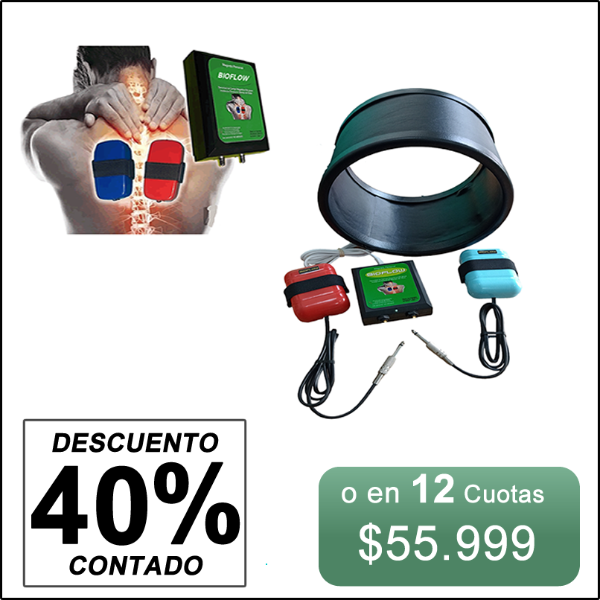Producto - MAGNETO PERSONAL 150 GAUSS Marca BIOFLOW con dos solenoides + tunel