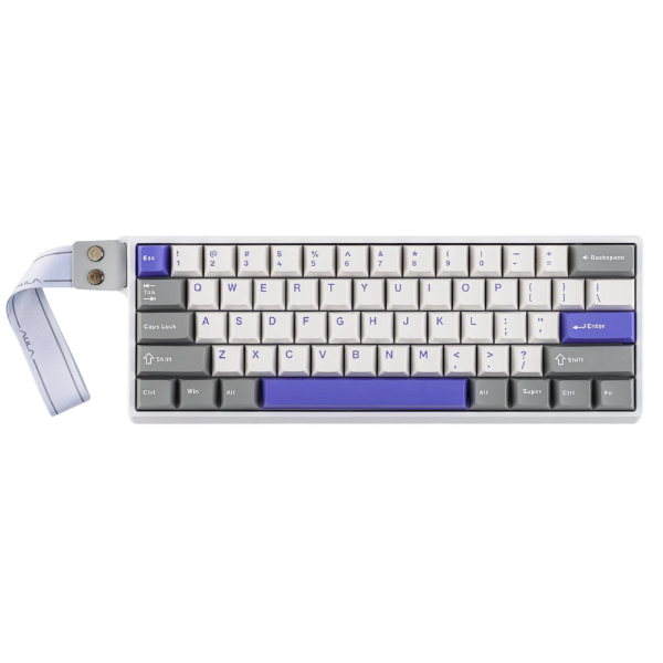 Producto - Teclado Magnético Aula Win60He Max White Grey Switch Español USB White/Grey/Blue