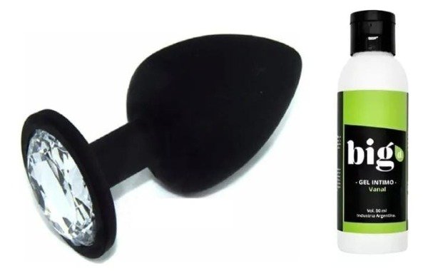 Producto - Plug anal silicona Small 7 x 2,5 cm + crema extra lubricante anal y vaginal
