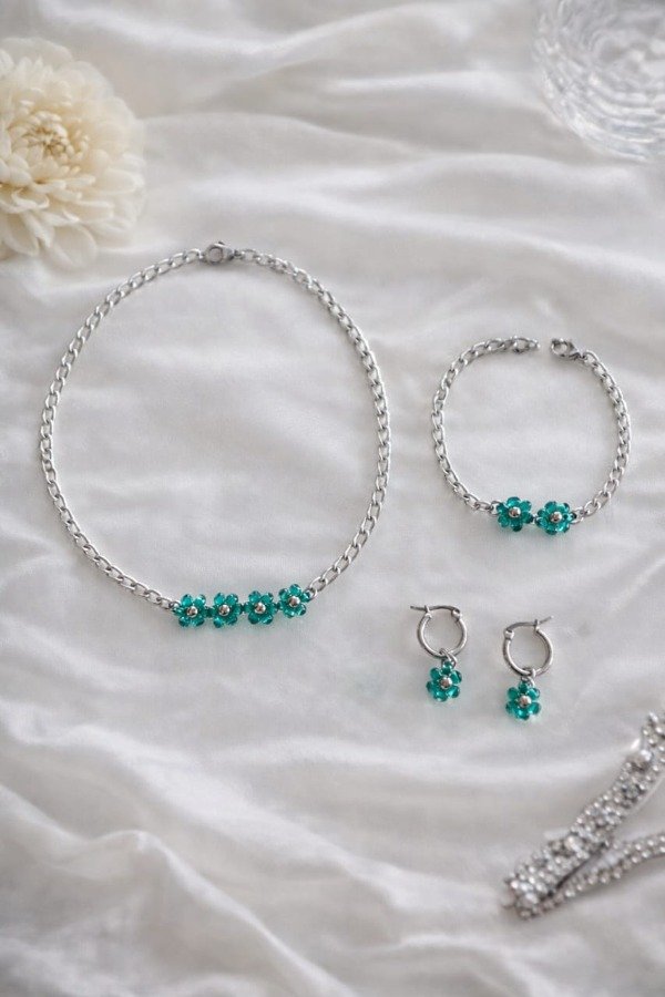 Producto - Set Esperanza - Gargantilla, Aros y Pulsera