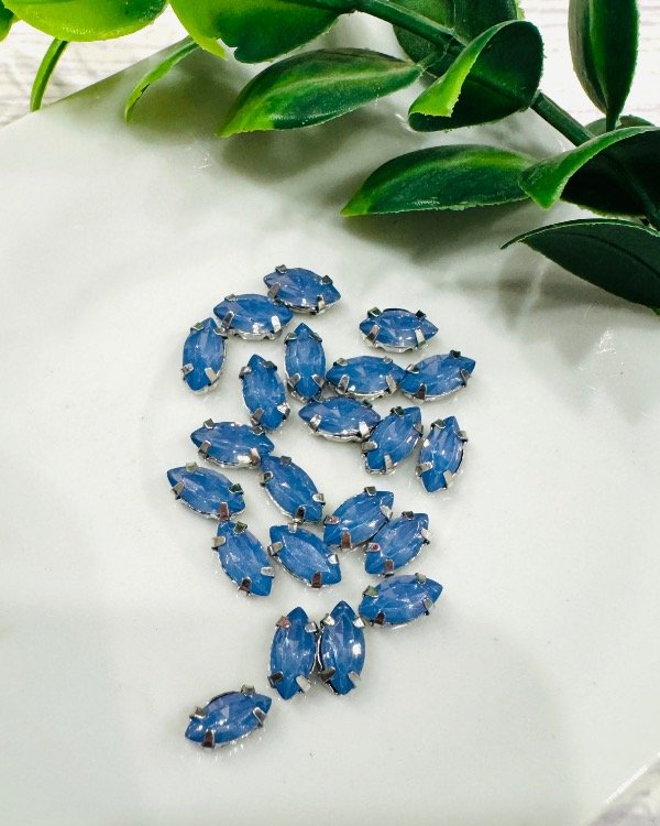 Producto - 5x10 NAVETTE MINI CELESTE OPAL