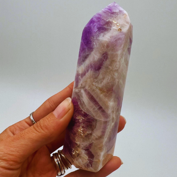 Producto - Punta facetada maestra Amatista Chevron 02