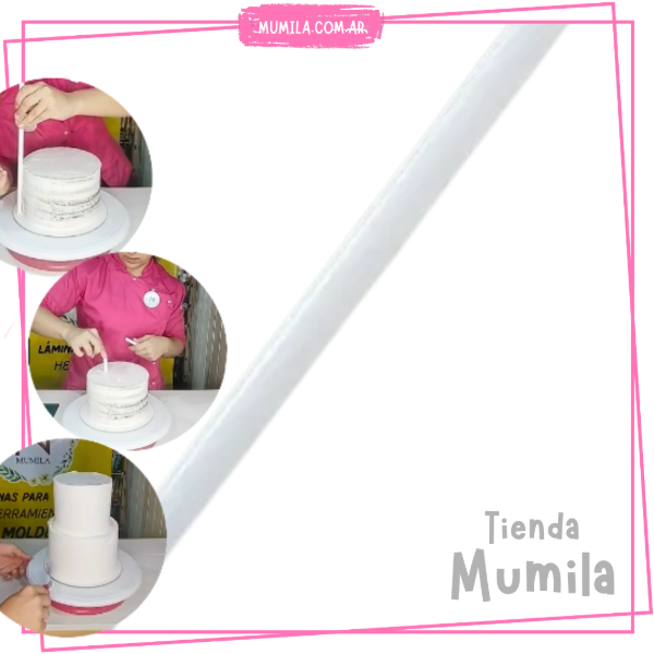 Producto - Varilla Soporte Torta Estructura Blanco x1 39cm