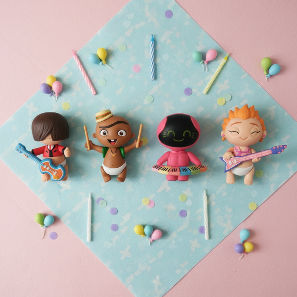 Producto - Adorno Para Torta Mini Beat Power Rocker En Porcelana Fría