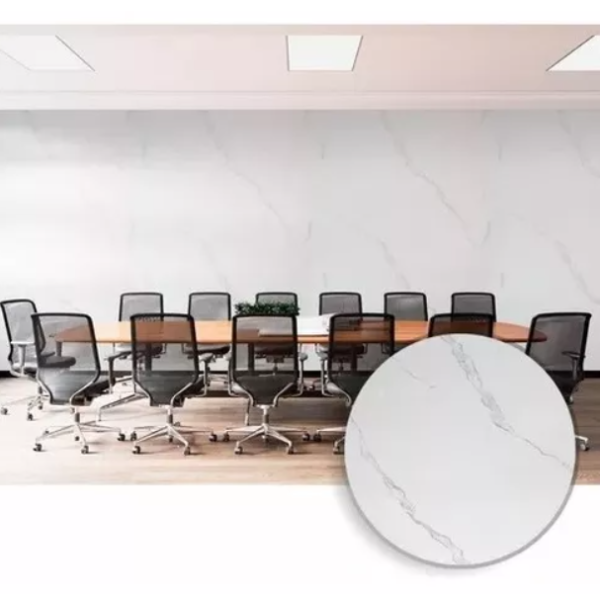 Producto - Placa Pvc Marmolizado Simil Marmol 1,22x2,44 2mm  BLANCO