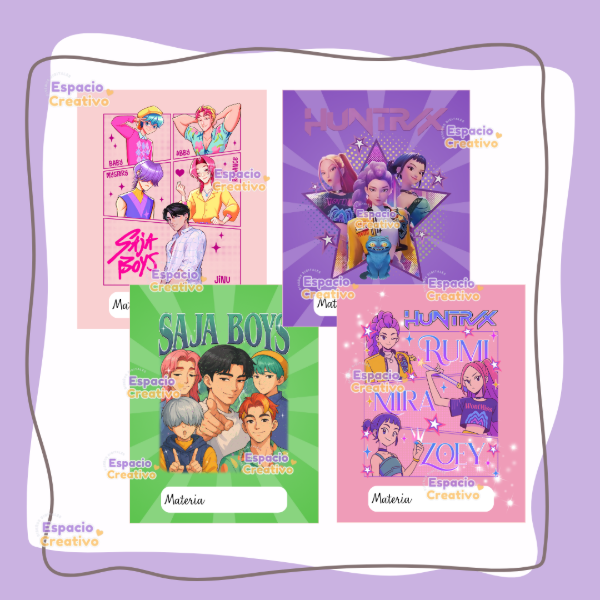 Producto - Pack escolar Guerreras del K-pop Mod1