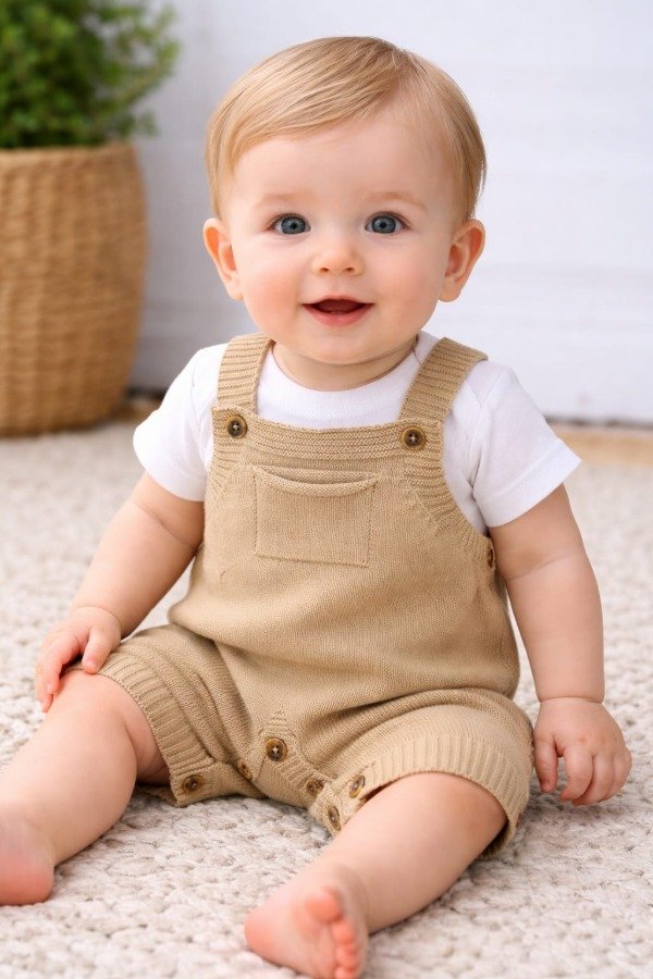 Producto - Jardinerito Tejido de Hilo Unisex Bebe