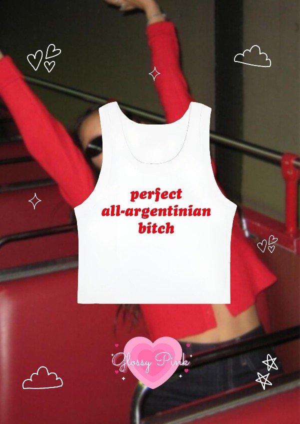 Tank Top All Argentinian Bitch - VINILO TEXTIL