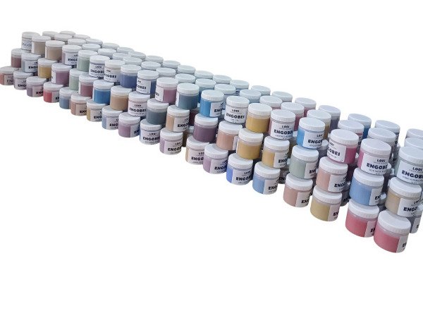 Producto - KIT 25 ENGOBES X 100 GR + TP CRISTAL ALCALINO X 1 KG DE REGALO. IMPERDIBLE!!