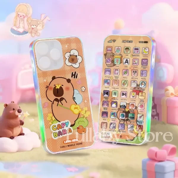 Producto - Telefono  recargable usb interactivo, luces y sonidos