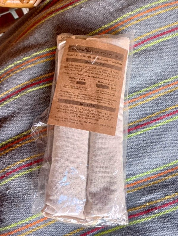 Producto - Almohadilla Térmica Natural Chica - Sentida Botánica -