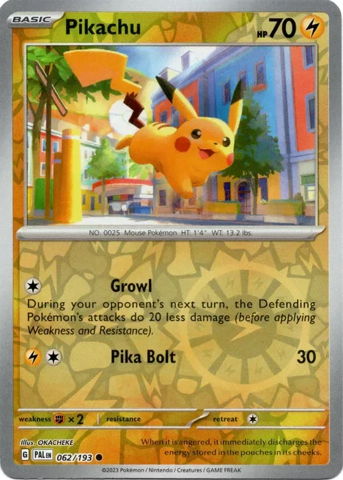 Producto - Pikachu - 062/193 - Paldea Evolved - Reverse Holo