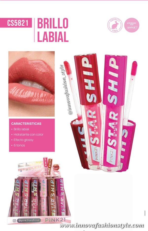 Producto - STAR SHIP GLOSS PINK21