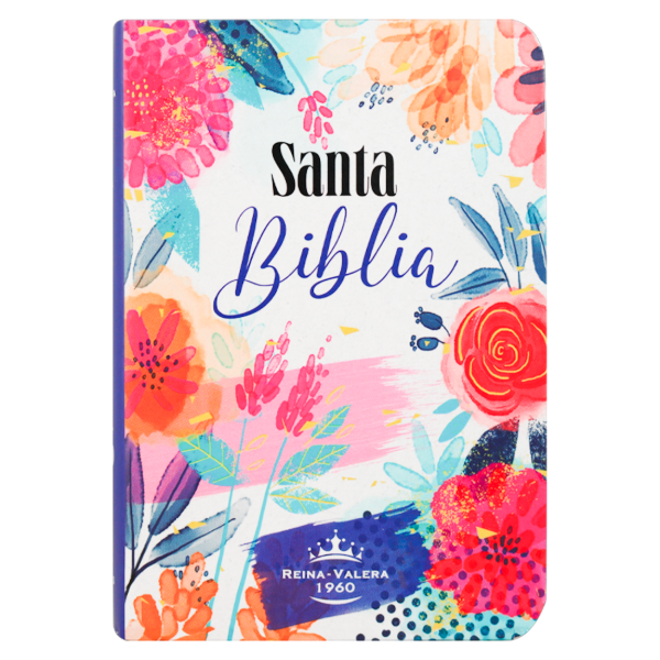Producto - Biblia Reina Valera 1960 Chica Letra Regular Violeta Flores