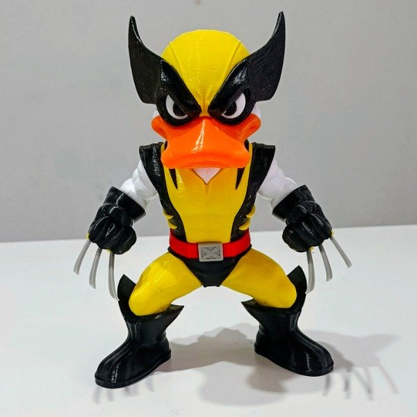 Producto - Wolverine Pato 3D - Duck Wolverine - Figura Coleccionable Crossover Divertido