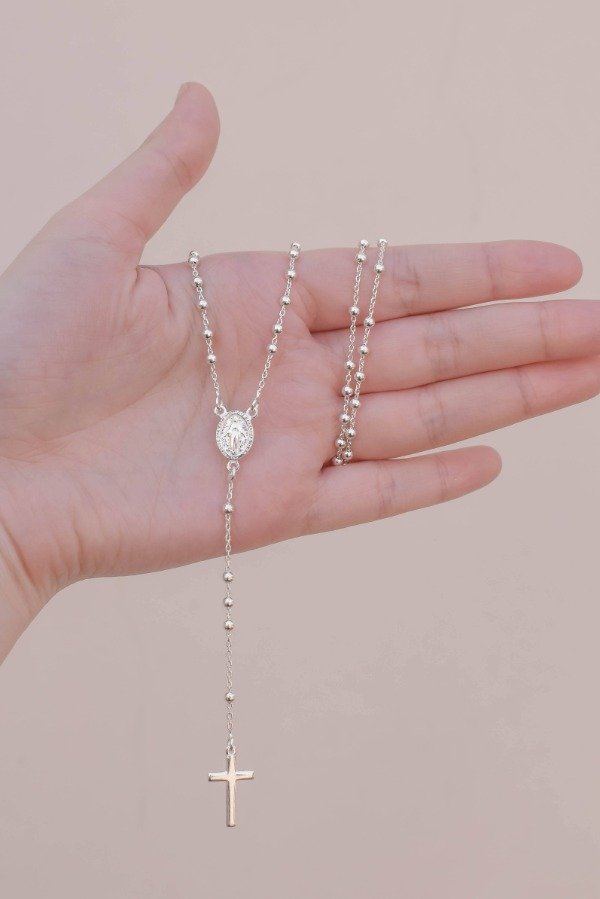 Producto - Rosario plata 50cm