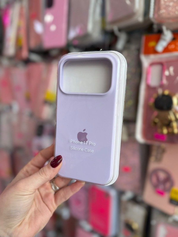 Producto - Silicone case Iphone 17 pro lila claro