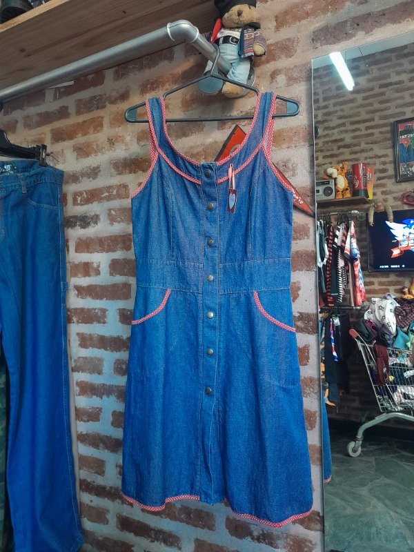 Producto - Vestido Dennin "Fresa"