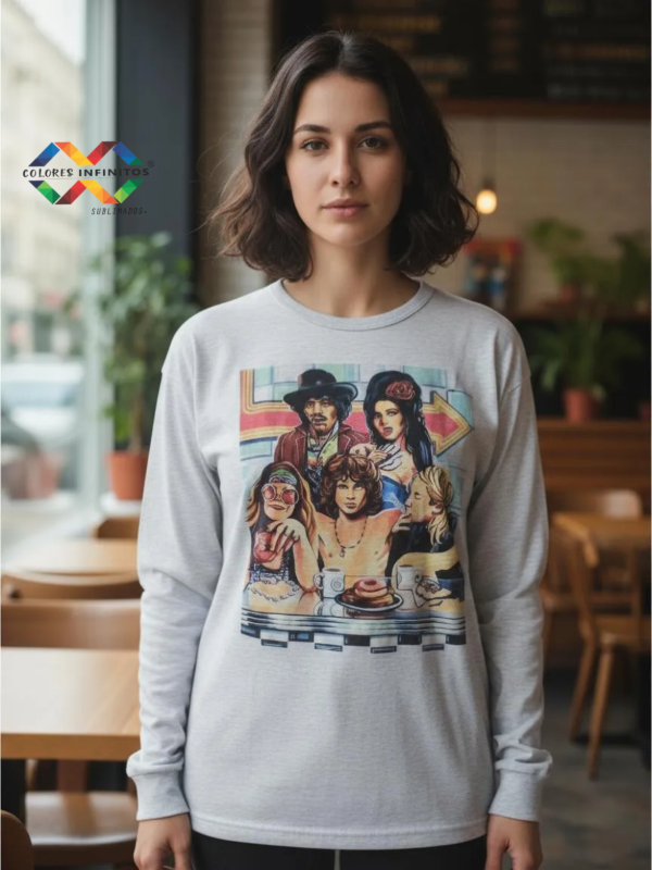 Producto - REMERA MANGAS LARGAS  - CLUB DE LOS 27 - POLIESTER TALLE XL - 0