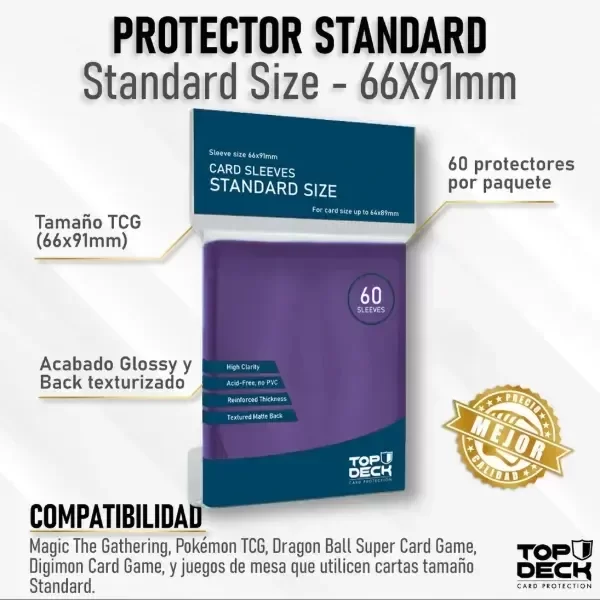 Producto - Standard Sleeves X60 Violeta TOPDECK