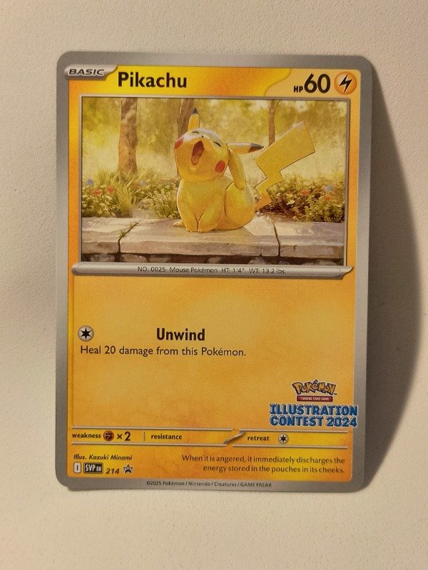 Producto - Cartas Pokemon Pikachu SV-P214 Illustration Contest 2024 NM