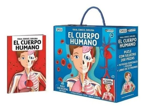 Producto - VIAJA, CONOCE, EXPLORA - EL CUERPO HUMANO - NUEVO DISEÑO - 200 PIEZAS