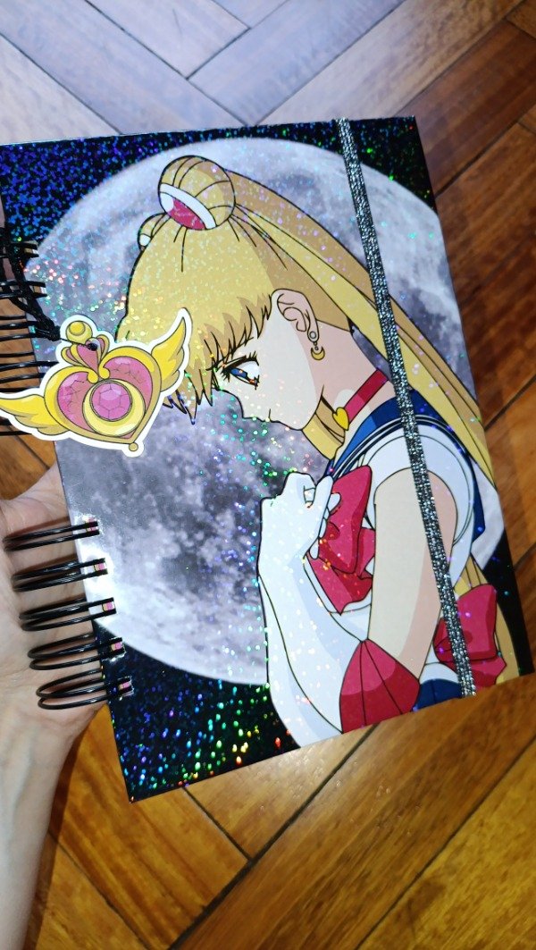Producto - Agenda o cuaderno Holográfico temática Sailor con la Luna