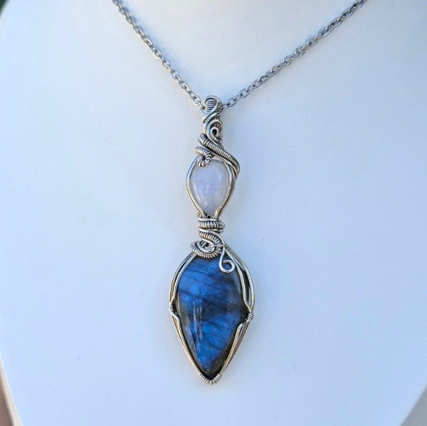 Producto - COLECCIÓN UNIÓN PIEDRA LUNA Y LABRADORITA - 2